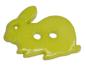 Preview: Kids button as a rabbit in green 18 mm 0,71 inch